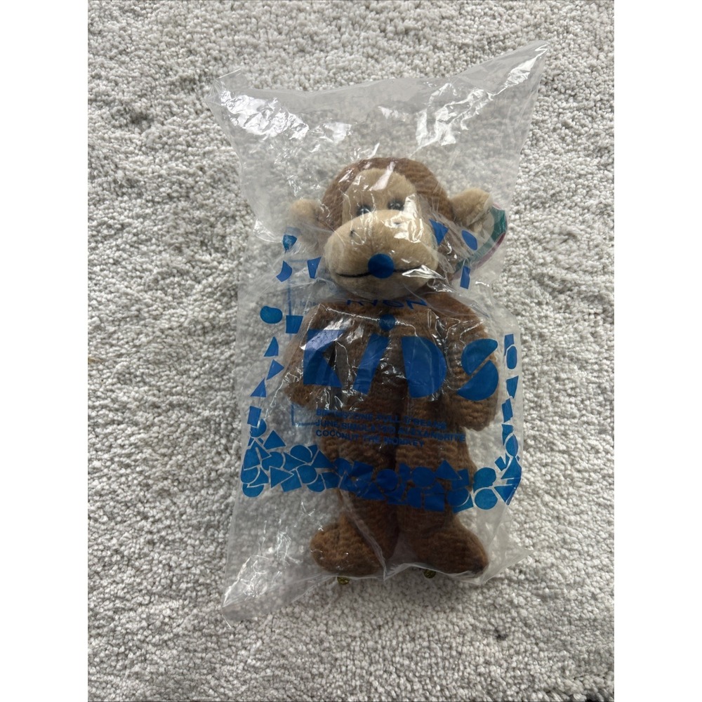 Vintage Avon‎ Kids Birthstone Full O' Beans Coconut The Monkey, June Sealed